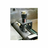 PKJ-201 jointer jig tool measuring cutterhead height on woodworking jointer machine